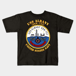 USS Albany (SSBN 753) Kids T-Shirt